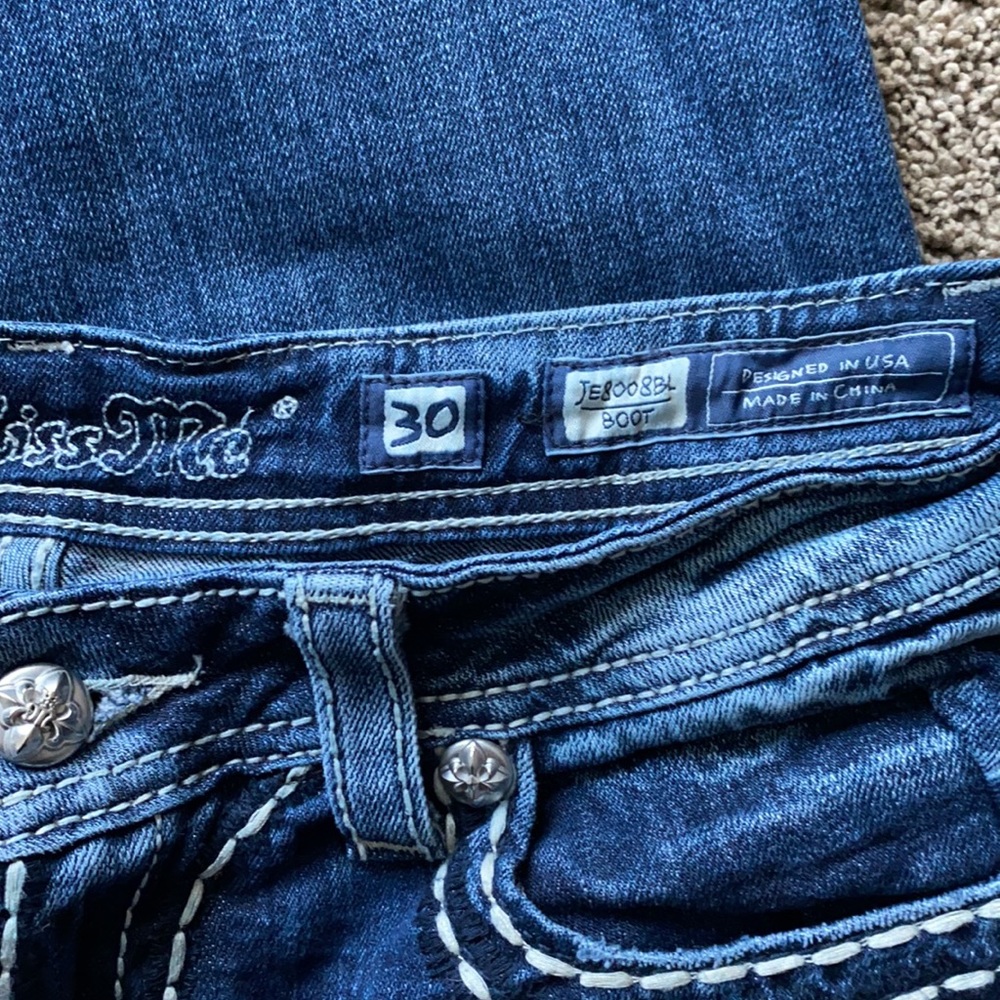 Miss Me Women's Denim Boot Cut Jeans 30x34 - Picture 4 of 5